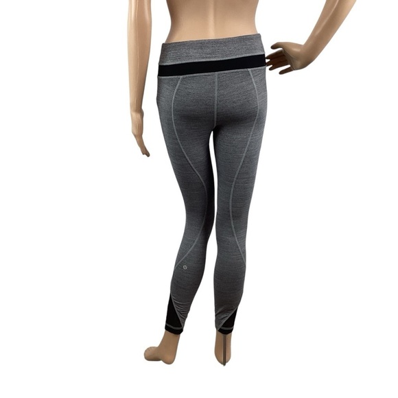 Lululemon Inspire Tight II (Mesh) Space Dye Camo Black Dark Slate Size 4 - Picture 5 of 7